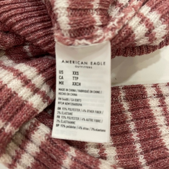 American Eagle sweater pink striped Size XXS - Picture 8 of 10